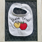 Stylish & Cute Rosh Hashanah Baby Bib