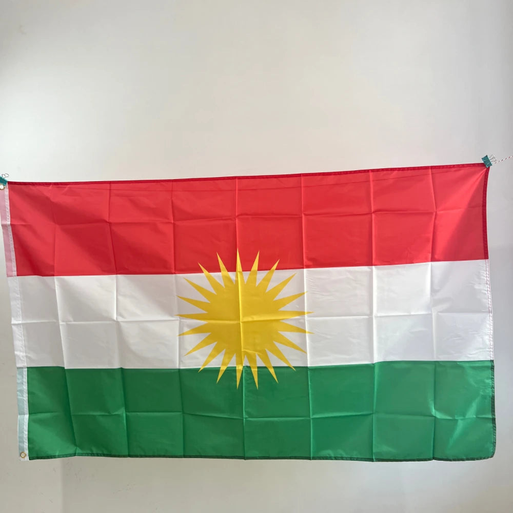 90*150cm Kurdistan Flag Hanging Polyester