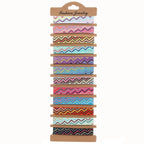 12Pcs/set Woven Bracelet Ethnic Rainbow Friendship Bracelet