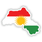 Kurdistan Map Sticker
