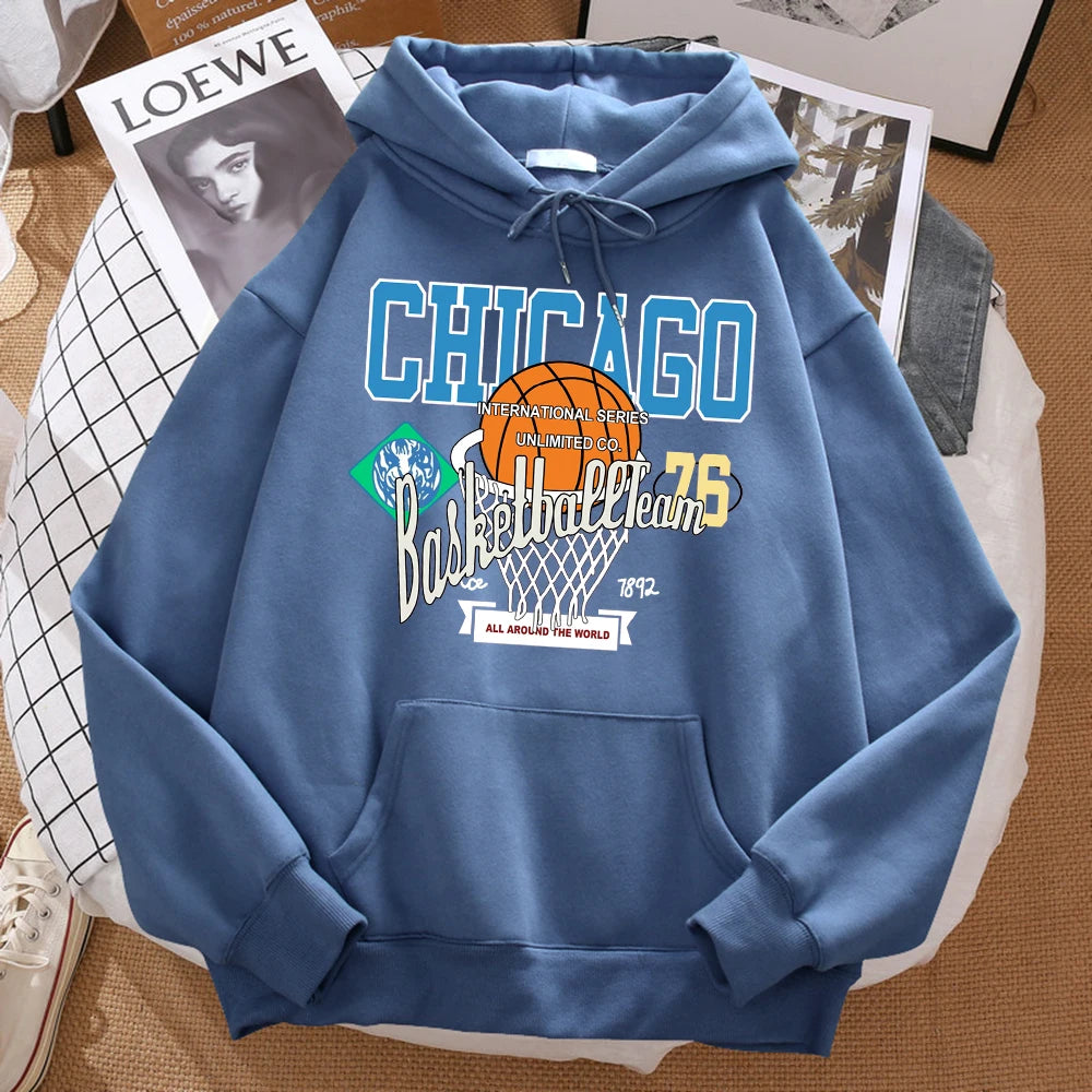 Chicago Basketball Team 76 All Around The World Hoody