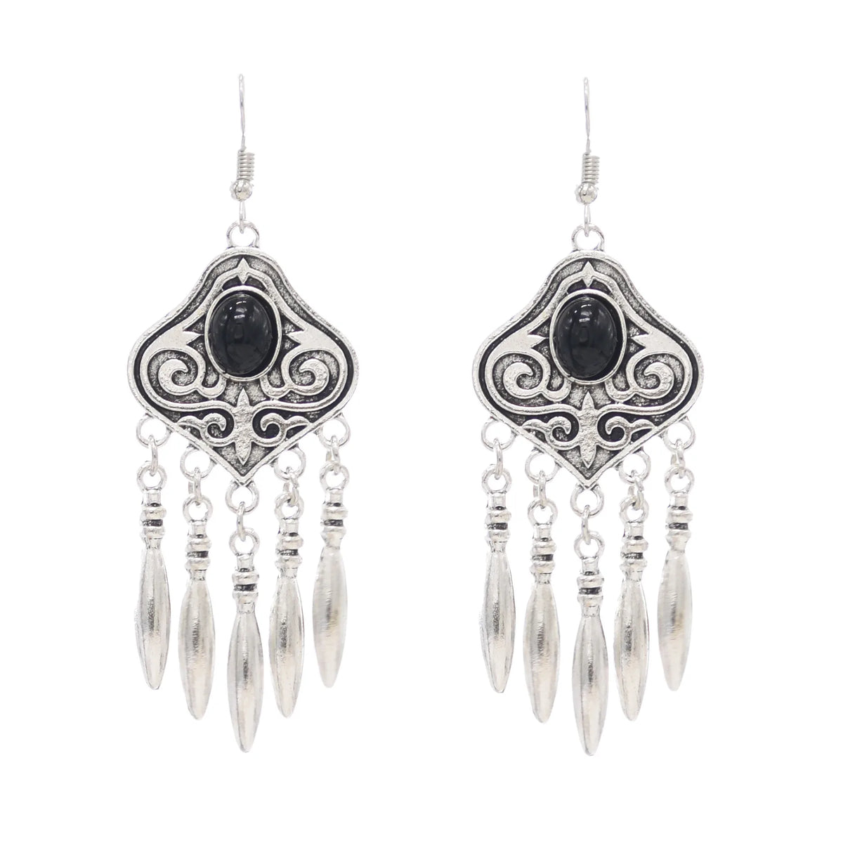 Silver Color Vintage Earrings