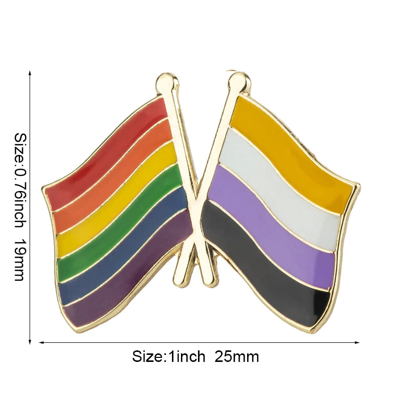 Non-binary Pride Pins Lapel Pins LGBTQ Community