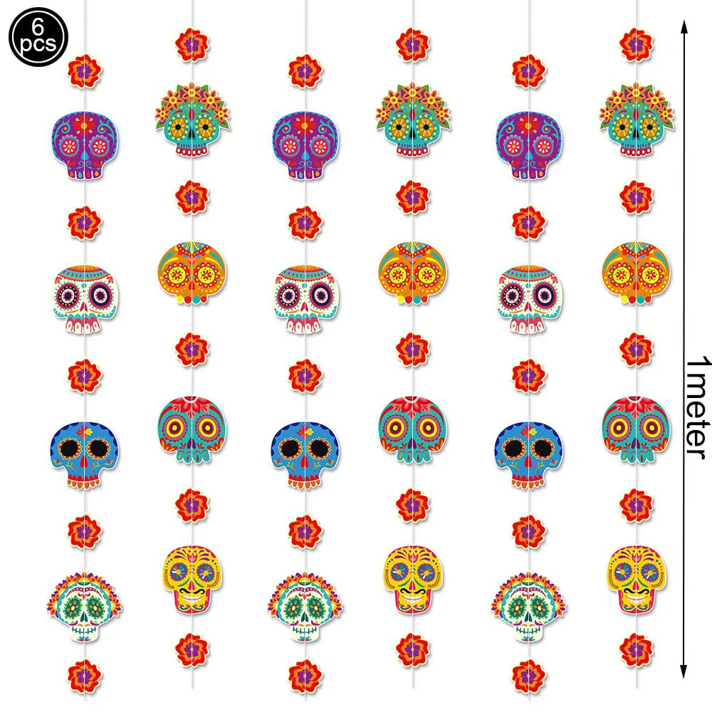 Mexico Day of the Dead Theme Party Hanging Decor