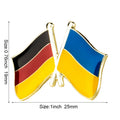Ukraine Flag Badge with Other Countries