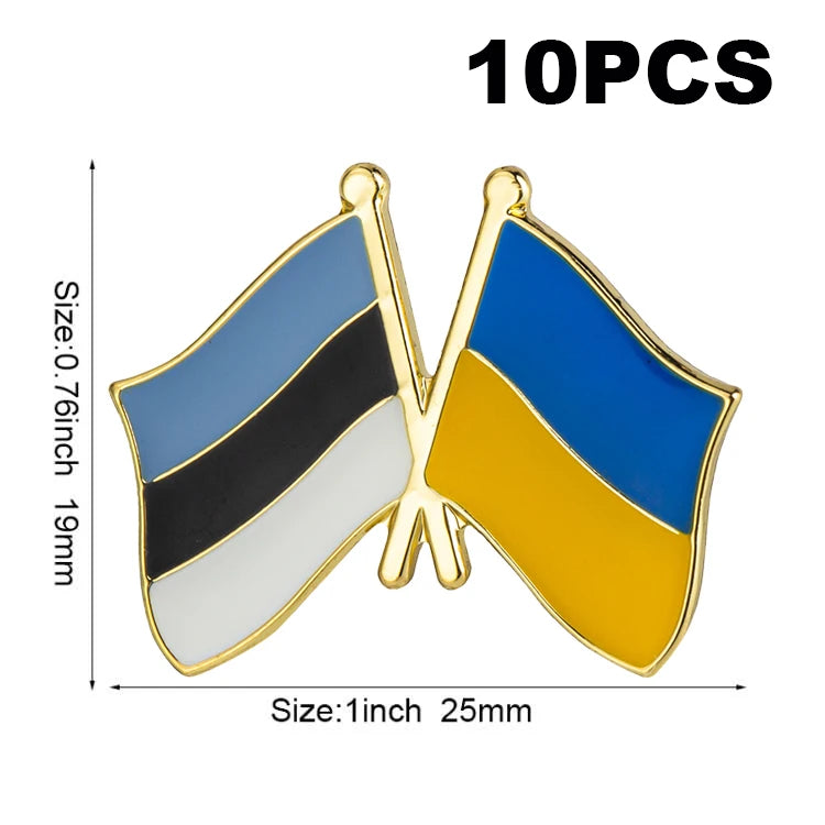 10pc Ukraine Friendship Badge International Collections
