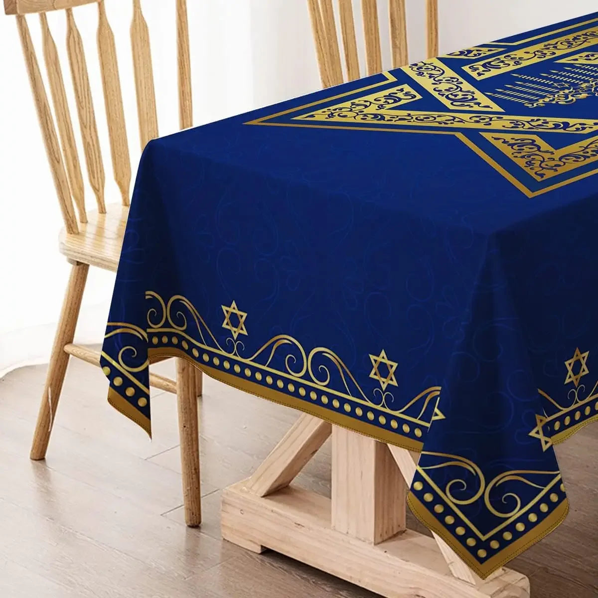 Hanukkah Tablecloth Decor