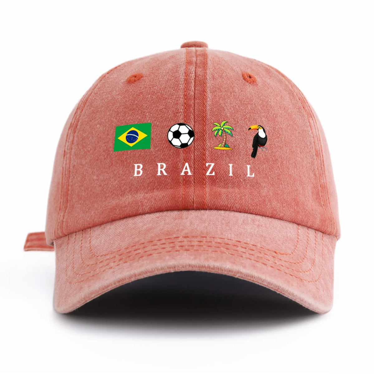 Brazil Flag Embroidered Cap All