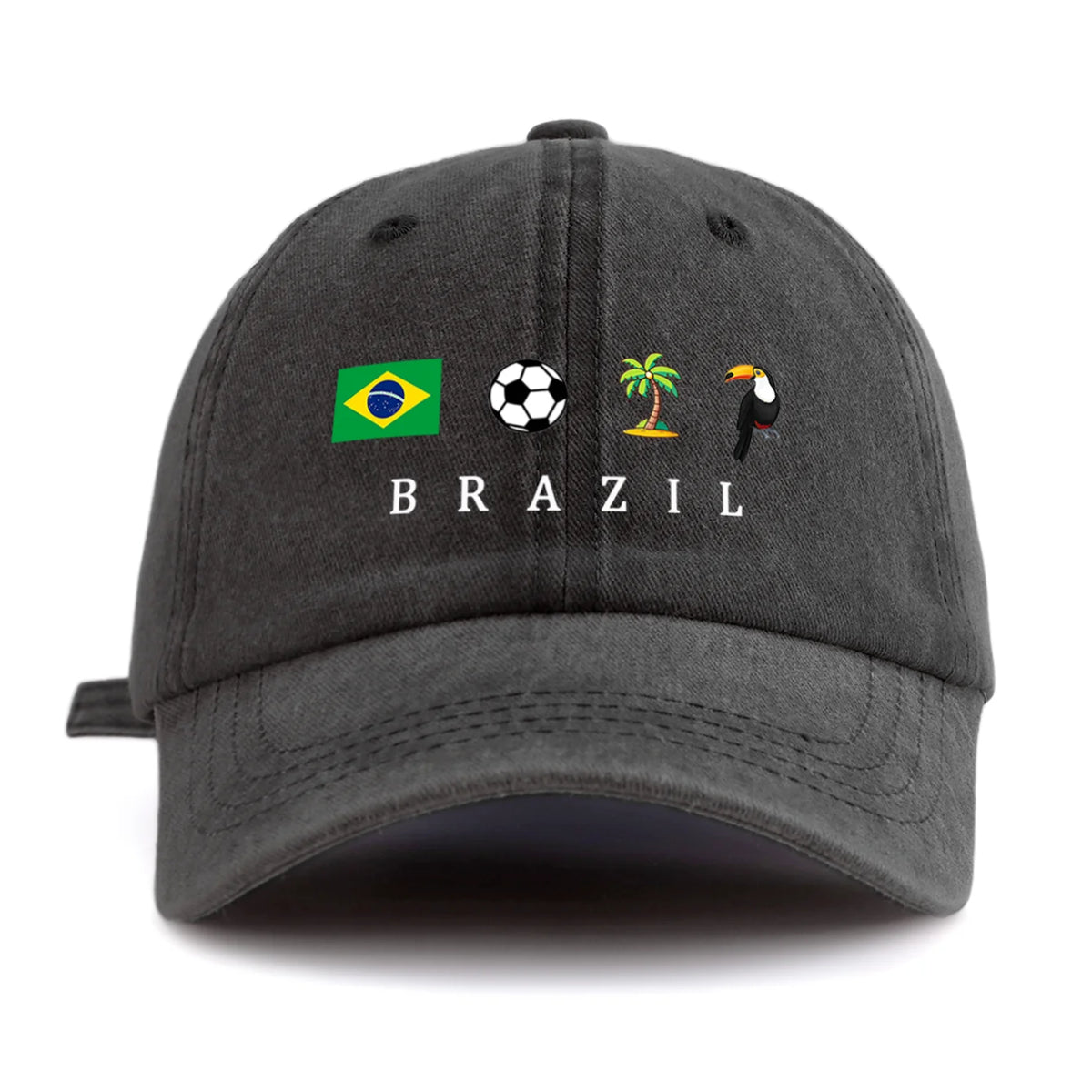 Brazil Flag Embroidered Cap All