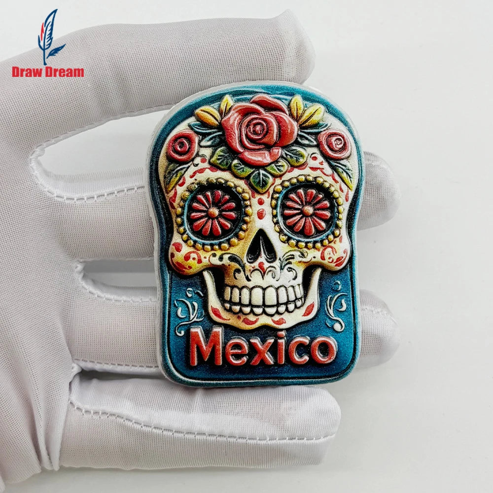 1PC Mexican Day of the Dead Flowers Skeleton
