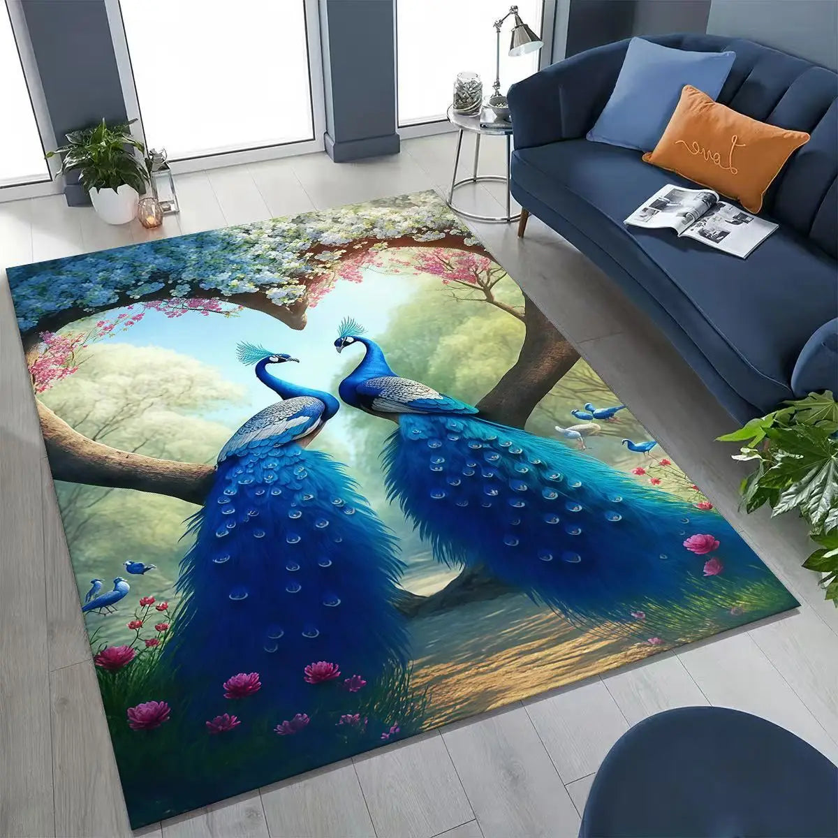 Peacock Rug Decor