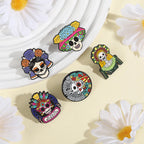La Calavera Catrina Mexico Day Of The Dead Enamel Pins