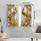 Golden Peacock Curtains