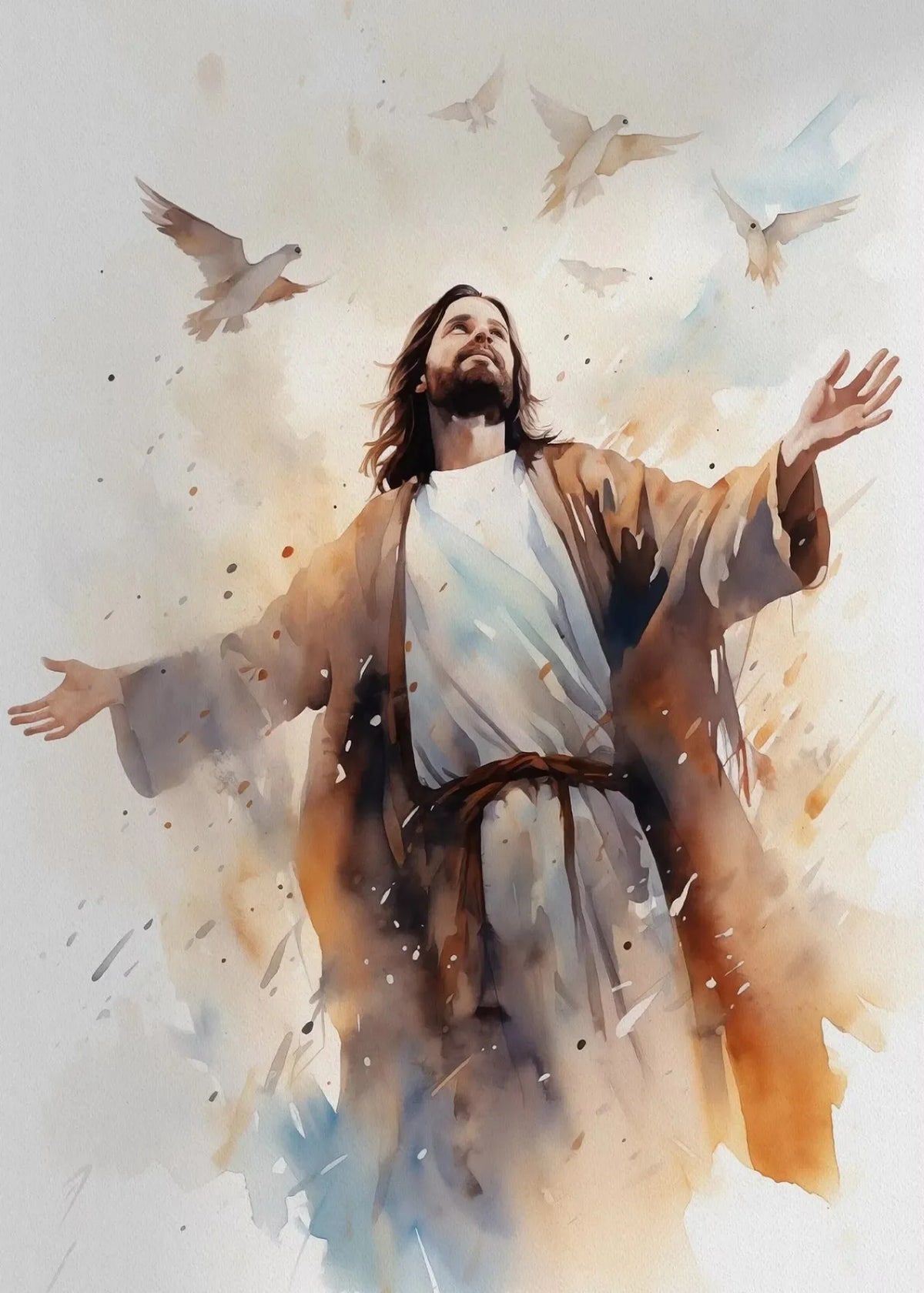 Jesus and The Cross Jesus Poster