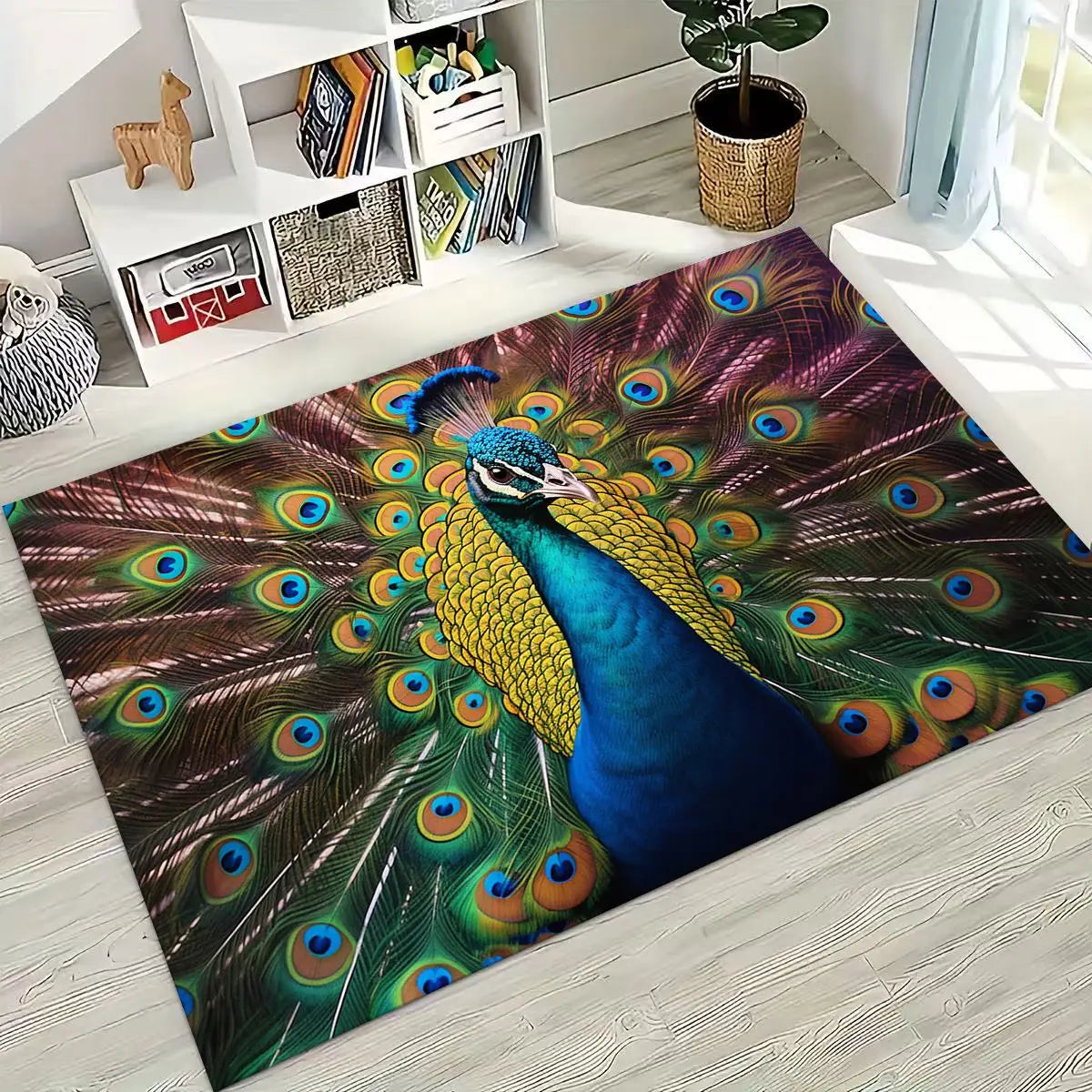 Peacock Rug Decor