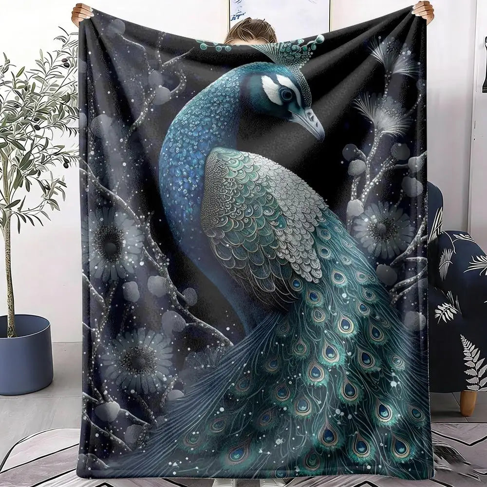 Peacock Throw Blanket