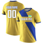 Custom Ukraine National Team Soccer T-shirt