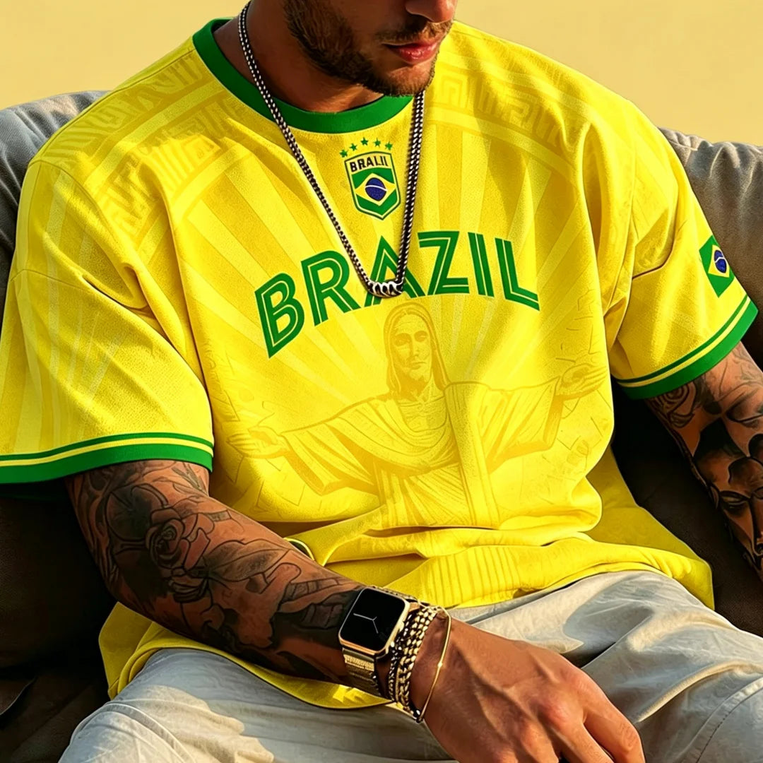 Brazil Jesus Soccer Jersey Unisex Top