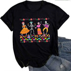 Day of The Dead Womens  T Shirt Mexican Art