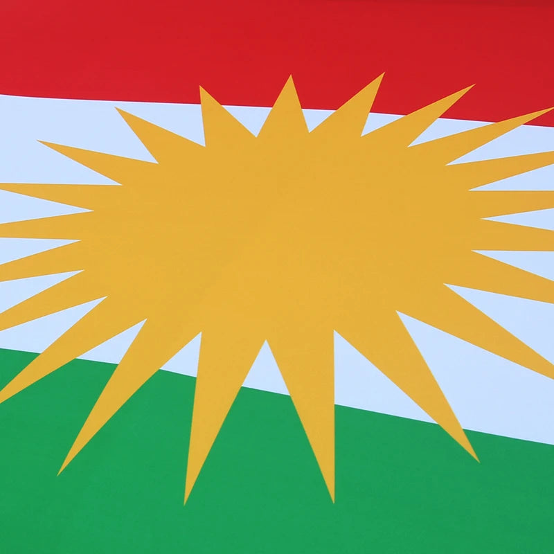 3.8x5.3fts Flag Banner Kurdistan Car Hood Cover