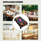Mexican Day of The Dead Rectangle Waterproof Table Cloth