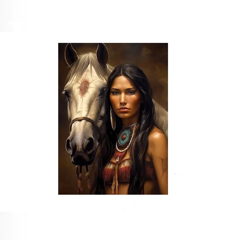 Muskogee Creek Native American Woman Canvas