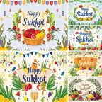 Jewish Collection Festival Rosh Hashanah Hanukkah Party Photo Backdrop