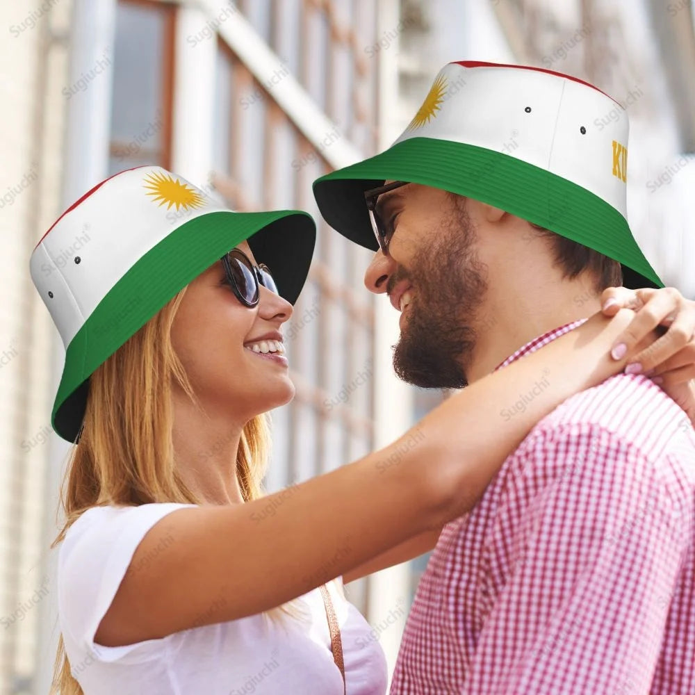 Kurdistan 3D Flag Men Women Bucket Hat