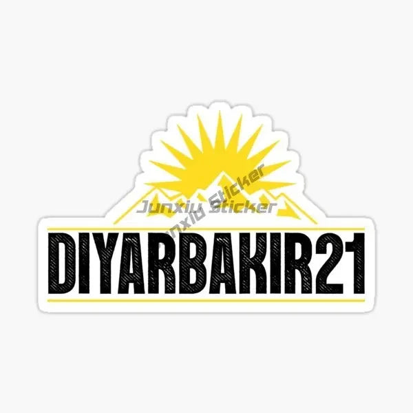 Kurdistan Flag Map Emblem Stickers