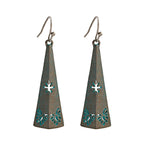 Vintage Bronze Arrow Alloy Dangle Earrings