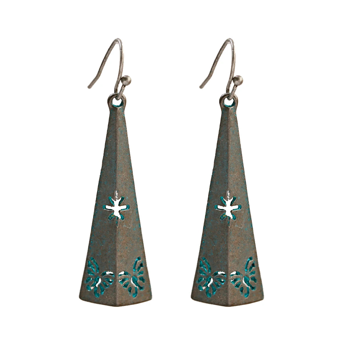 Vintage Bronze Arrow Alloy Dangle Earrings