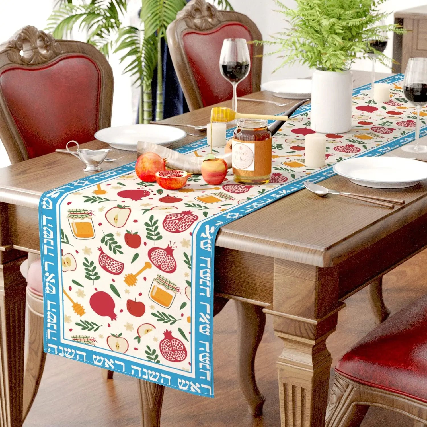 Rosh Hashanah Holiday Party Kitchen Dining Table Decor