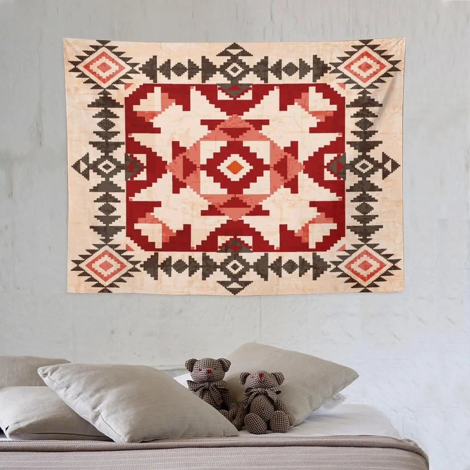 Southwestern Aztec Tapestry Wall Hanging Southwest Native American