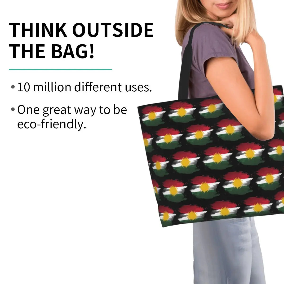 Kurdistan Flag Shopping Bag