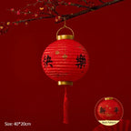 Chinese lamp LED Glowing classical red paper lantern
