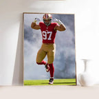 N-Nick B-Bosa Poster Self-adhesive Art  Paper Sticker