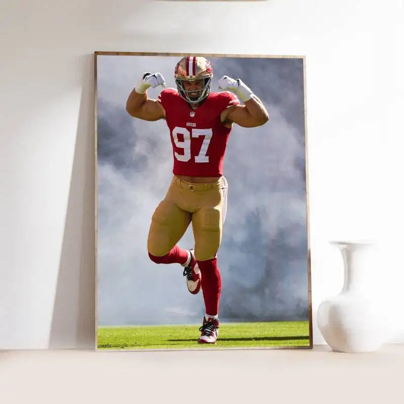 N-Nick B-Bosa Poster Self-adhesive Art  Paper Sticker