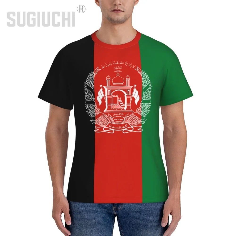 Tight Sports T-shirt Afghanistan Flag