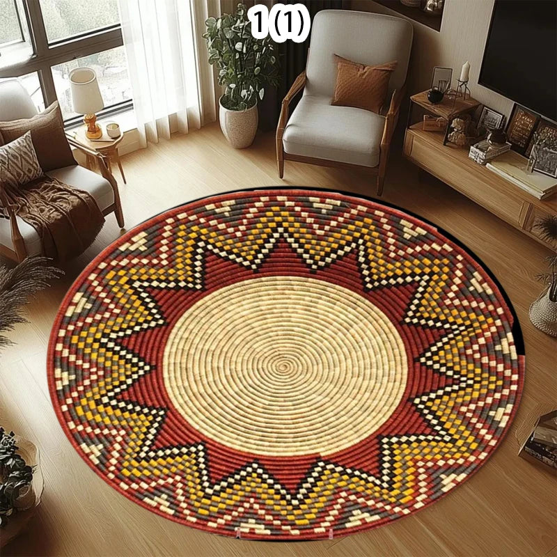 Geometric Woven Rug