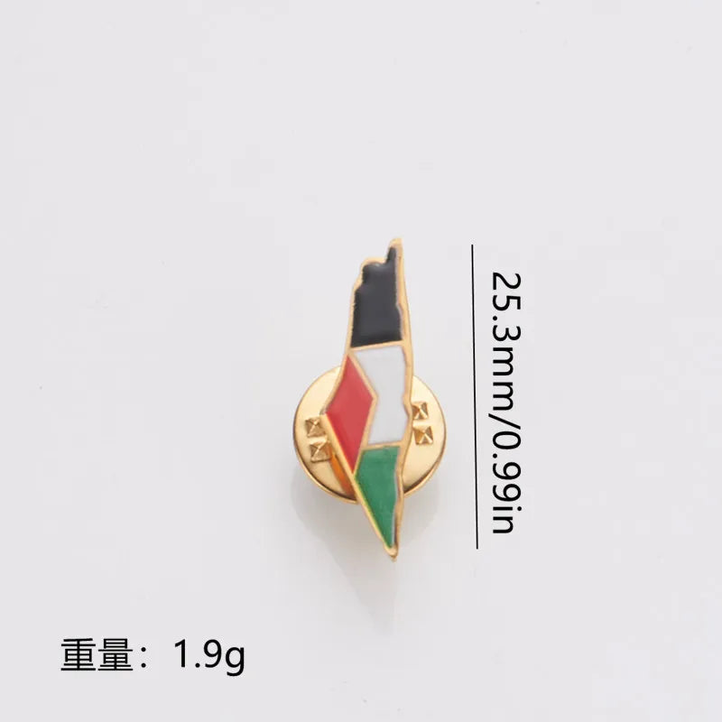 Palestine Brooch – Stainless Steel