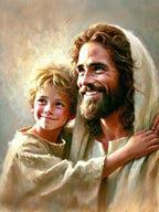 Jesus With Woman Christian Posters Savior