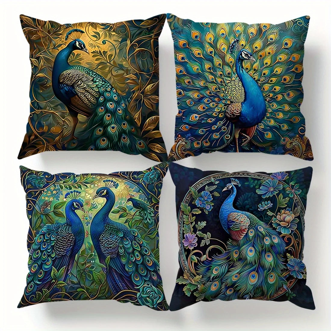 Peacock Pillow Covers
