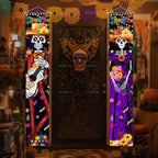 Dia De Los Muertos Porch Sign Banners Mexico Day of The Dead