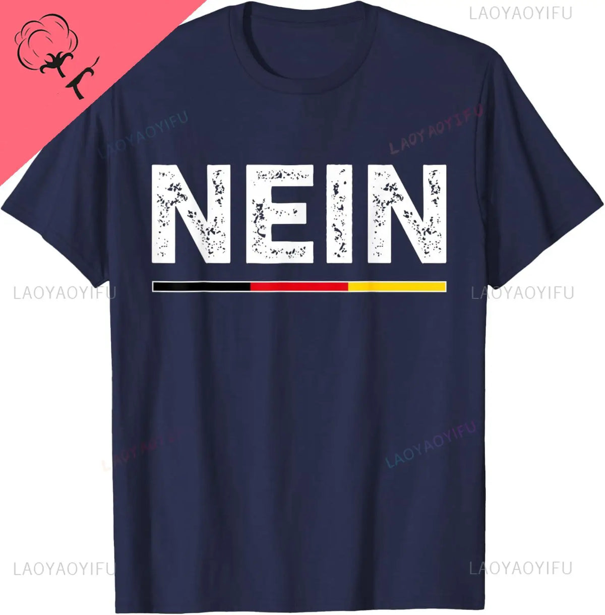Nein German No Saying Funny Germany Vintage  T-Shirt