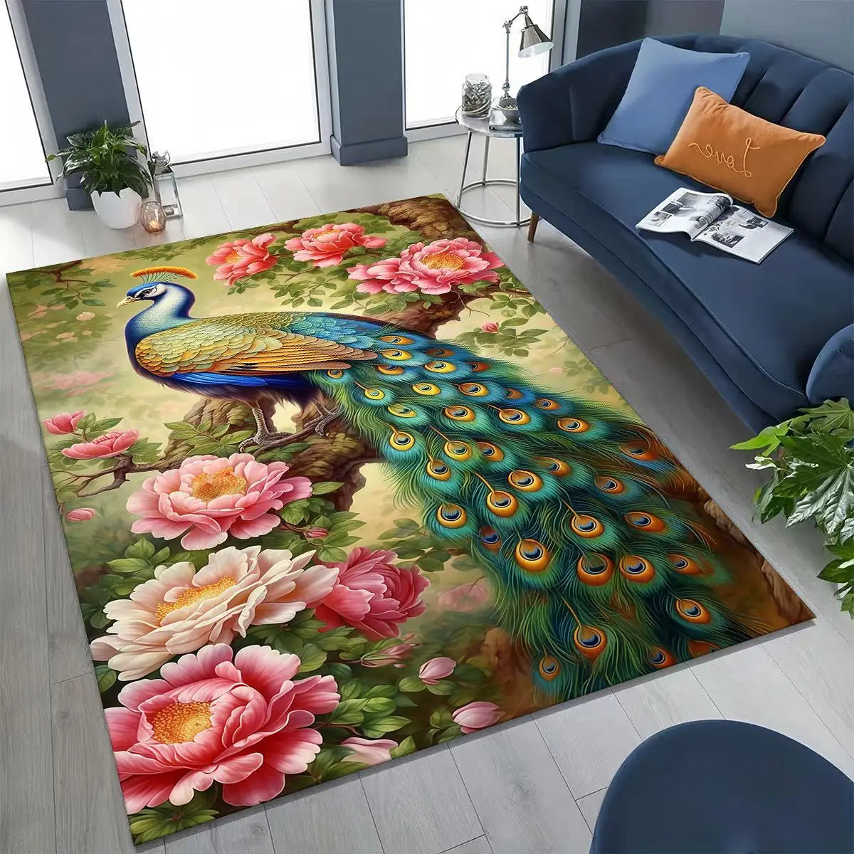 Peacock Rug Decor