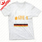 I Dont Give A Schnitzel Beer Germany Flag Men T-Shirt