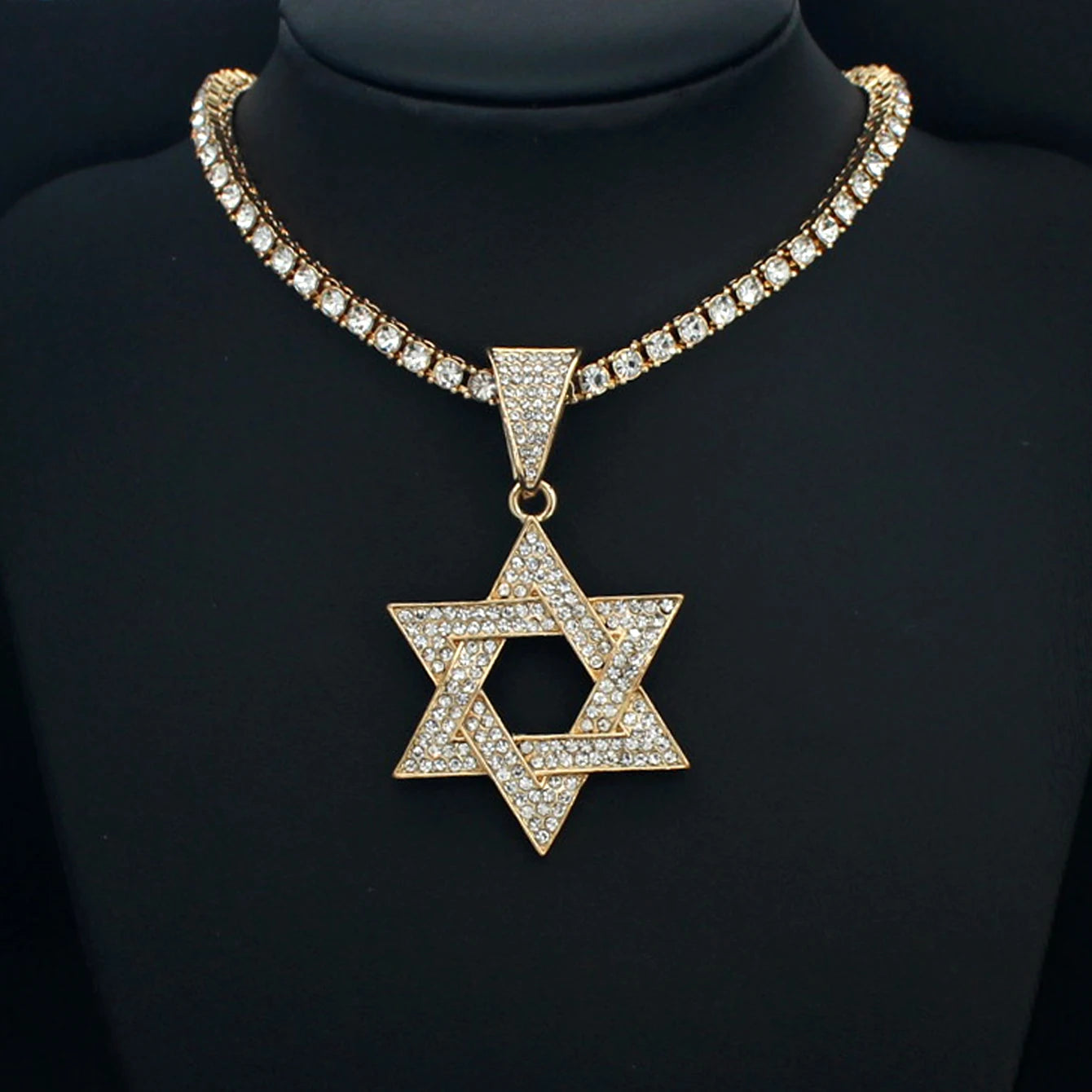 Fashion Star of David Pendant Necklace