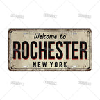 Welcome To USA City Car Plate
