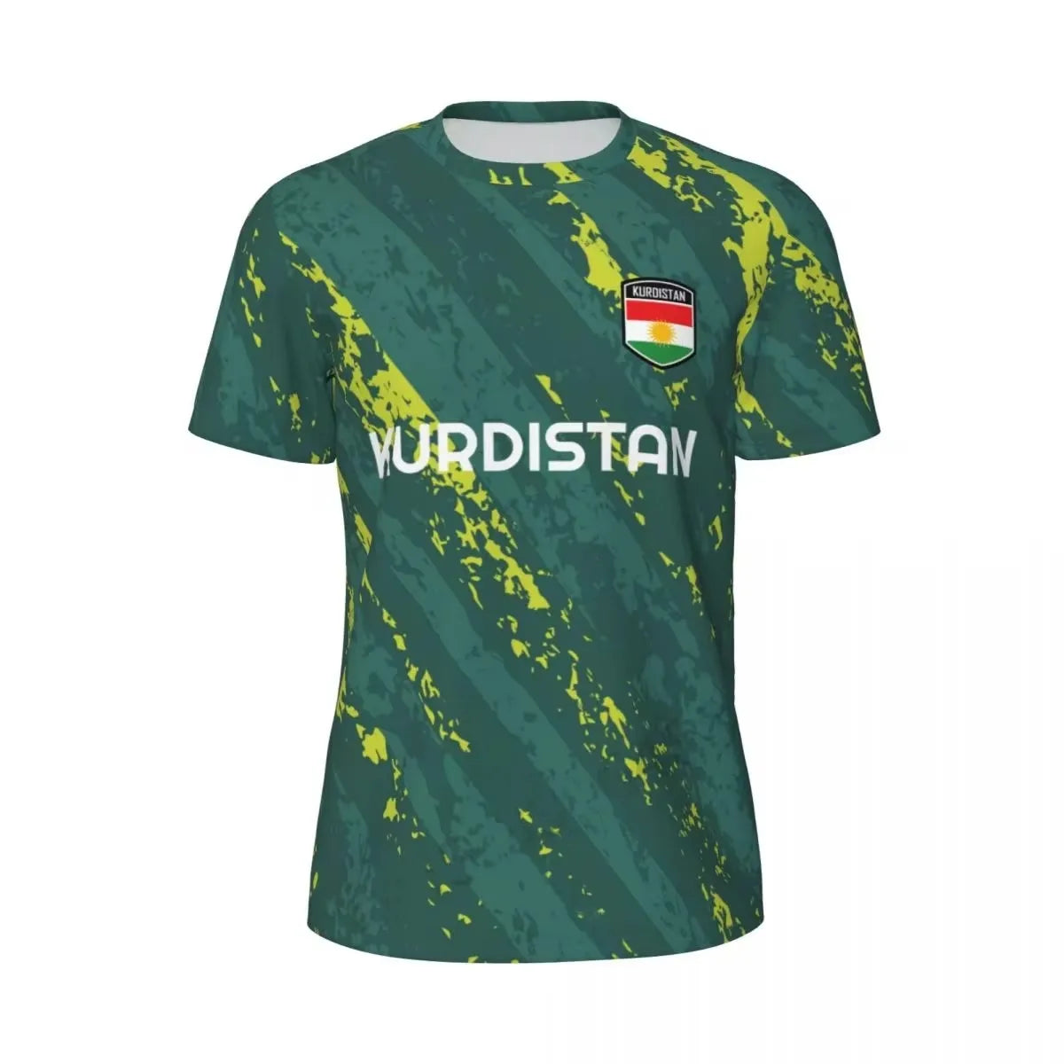 Casual Men's Kurdistan Flag 3D Printed T Shirt