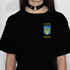 Ukraine T shirt women, female streetwear clothing